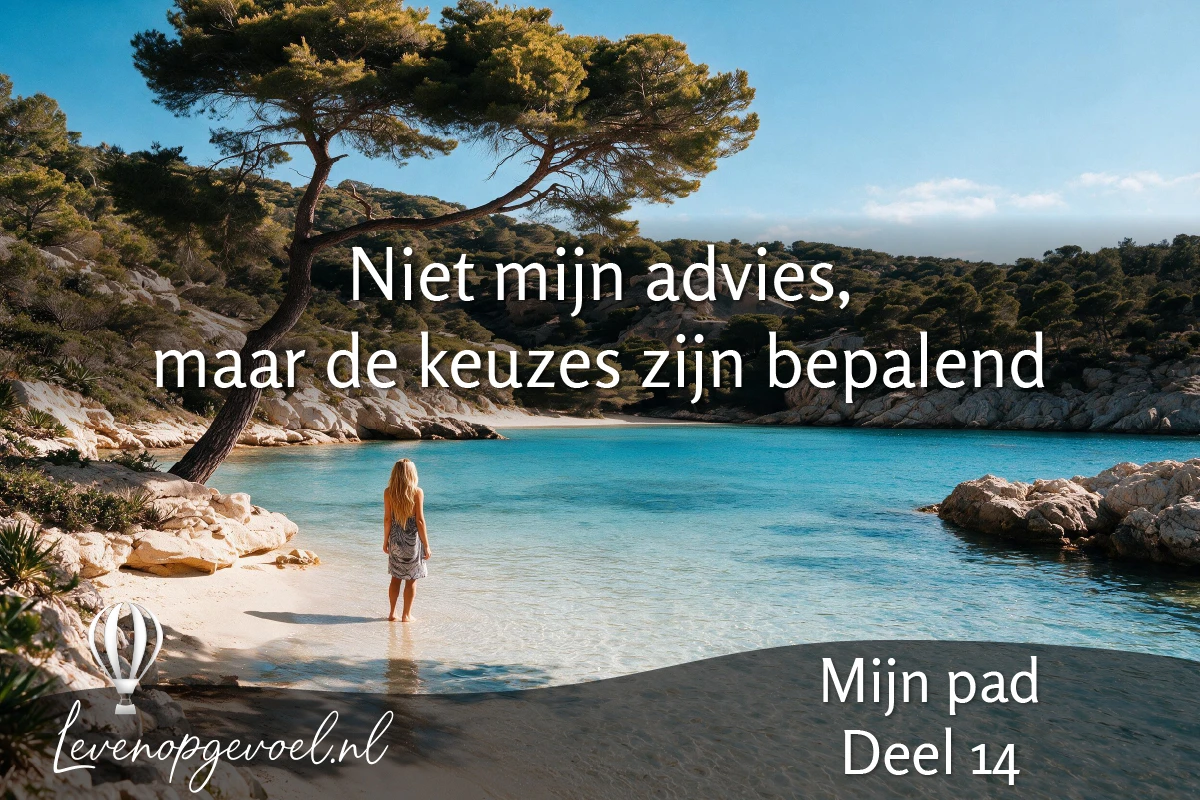 Mijn pad deel 14 – Niet mijn advies, maar de keuzes zijn bepalend