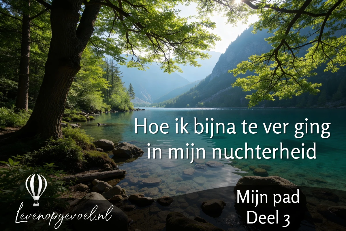 Mijn pad deel 3 – Hoe ik bijna te ver ging in mijn nuchterheid